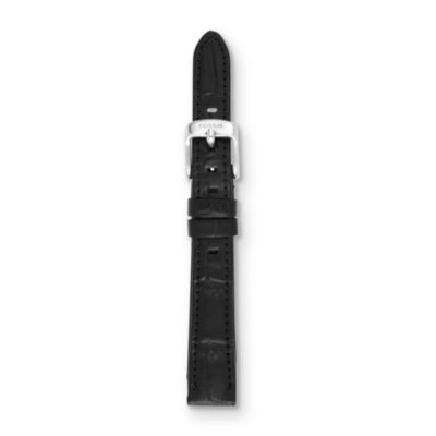 S141038 - Leather Watch Strap – Black Croco