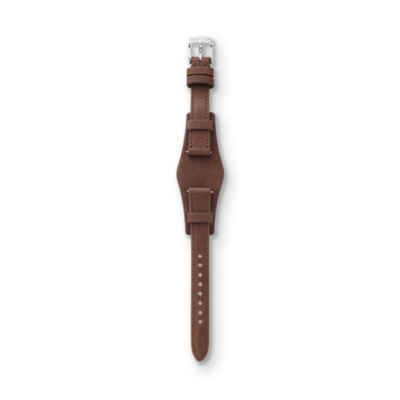 S141042 - Heirloom Leather Watch Strap – Dark Brown