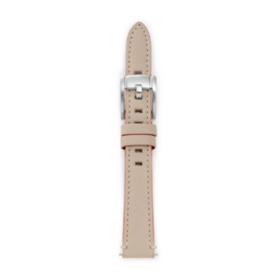 S141061 - Leather Watch Strap – Bone and Coral