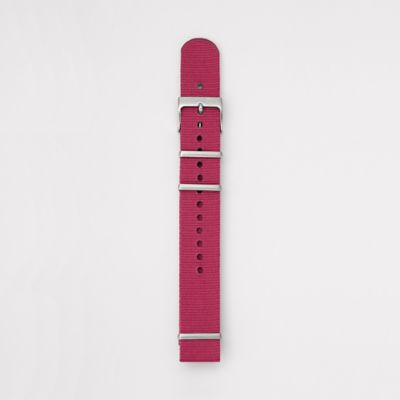 S181019 - Nylon Watch Strap - Pink