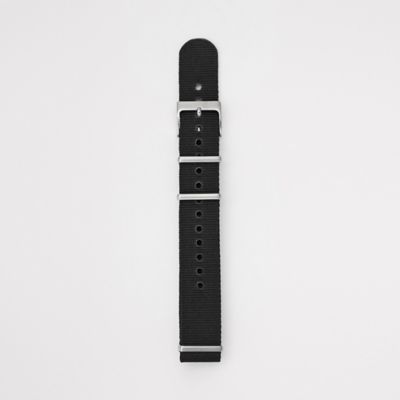 S181022 - Nylon Watch Strap - Black