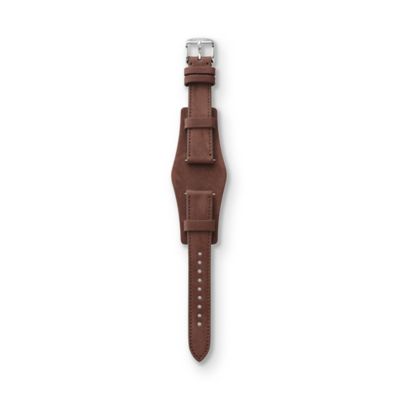 S181045 - Heirloom Leather Watch Strap – Dark Brown