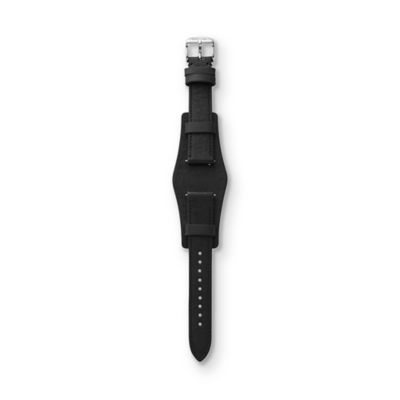 S181046 - Heirloom Leather Watch Strap – Black