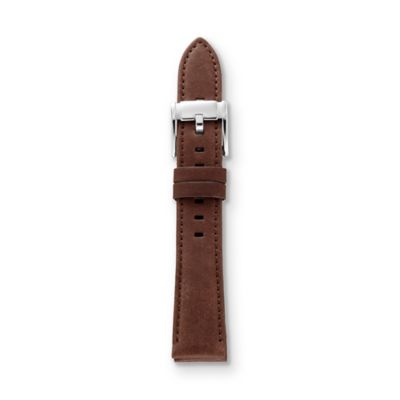 S181051 - Heirloom Leather Watch Strap – Dark Brown