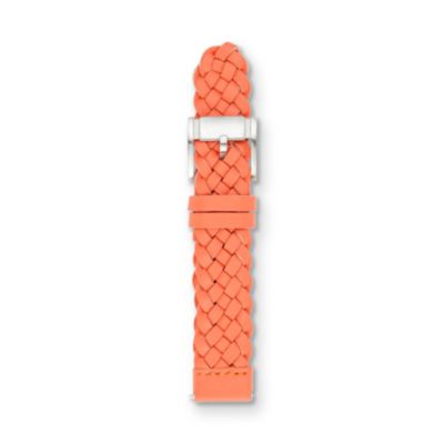 S181066 - Leather Watch Strap - Coral