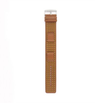 S181076 - Leather Watch Strap – Camel with Yellow