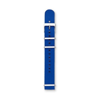 S181118 - Polyester 18mm Watch Strap - Blue