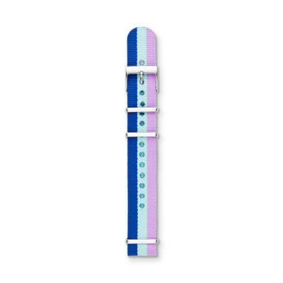 S181119 - Polyester 18mm Watch Strap - Striped