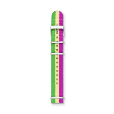 S181120 - Polyester 18mm Watch Strap - Striped