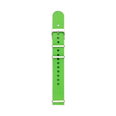 S181122 - Polyester 18mm Watch Strap - Light Green