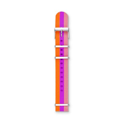 S181125 - Polyester 18mm Watch Strap - Striped