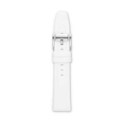 S201000 - Silicone 20mm Watch Strap - White
