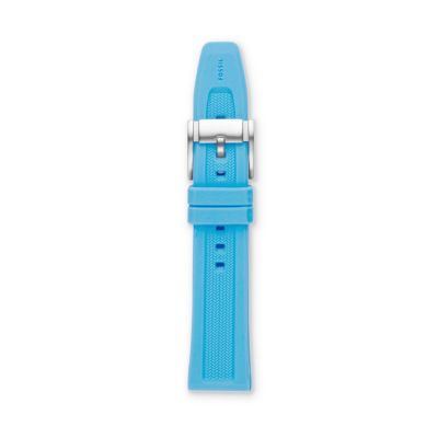 S201005 - Silicone 20mm Watch Strap - Light Blue