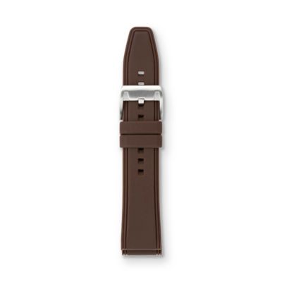 S221049 - Silicone Watch Strap - Brown