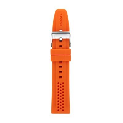 S221053 - Silicone Watch Strap - Dark Orange
