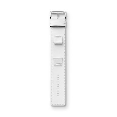 S221058 - Leather Watch Strap - White