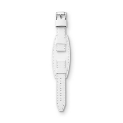 S221059 - Leather Watch Strap - White