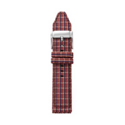 S221078 - Nylon Watch Strap - Plaid