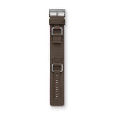S221098 - Heirloom Leather Watch Strap - Grey