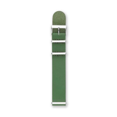 S221116 - Leather 22mm Watch Strap - Green