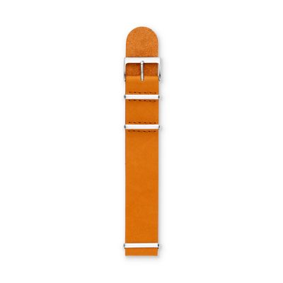 S221117 - Leather 22mm Watch Strap - Orange