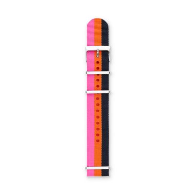 S221129 - Polyester 22mm Watch Strap - Striped