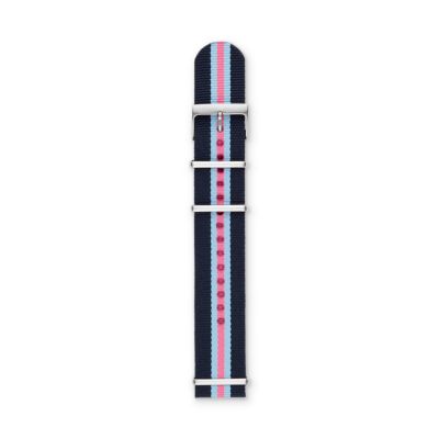 S221130 - Polyester 22mm Watch Strap - Striped