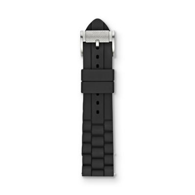 S241000 - Silicone Watch Strap - Black