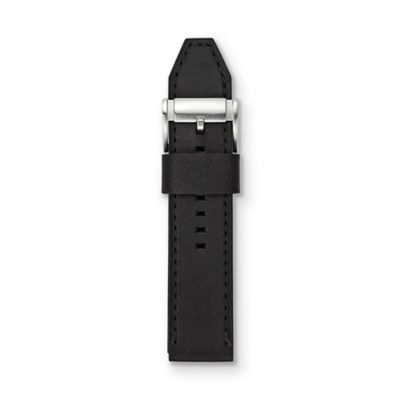S241007 - Leather Watch Strap - Black
