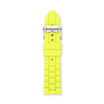 S241037 - Silicone 24mm Watch Strap - Bright Yellow