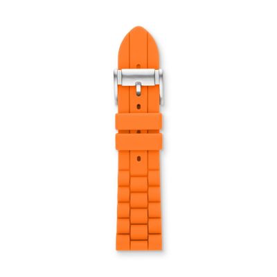 S241039 - Silicone 24mm Watch Strap - Orange