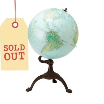 SDI5469 - Vintage Globe with Metal Stand