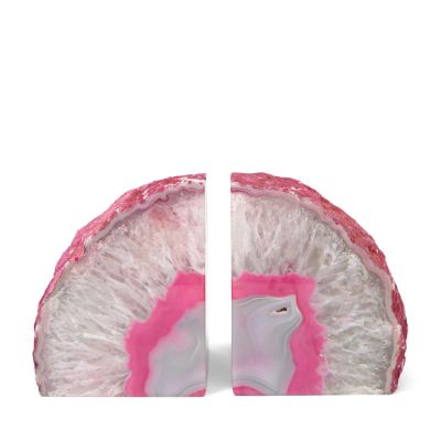 SDI5604 - Pink Geode Bookends