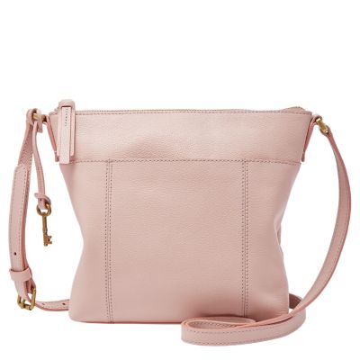 Fossil Jori Bucket Crossbody  Handbag Dusty Rose- SHB1714656