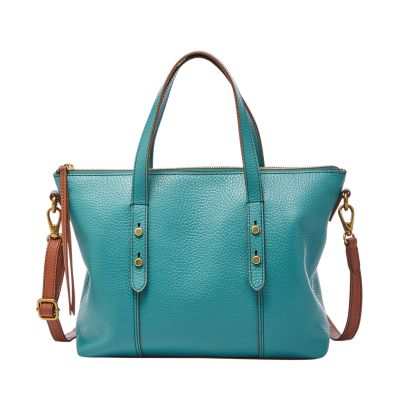 Fossil Jenna Satchel  Handbag Teal Green- SHB1853320