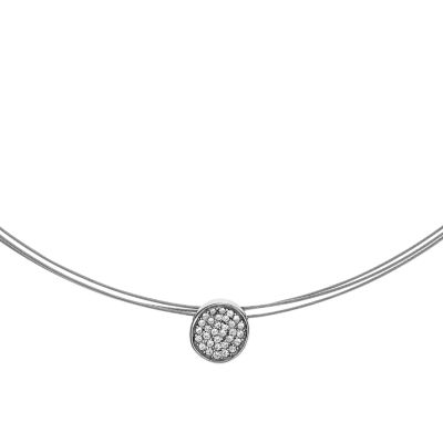 UPC 768680196368 product image for Elin Silver-Tone Crystal Disc Necklace FashionNecklace - SKJ0330040 | upcitemdb.com