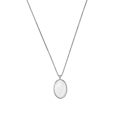 UPC 768680223583 product image for Skagen Sea Glass Oval Pendant Necklace Skj0644040 | upcitemdb.com