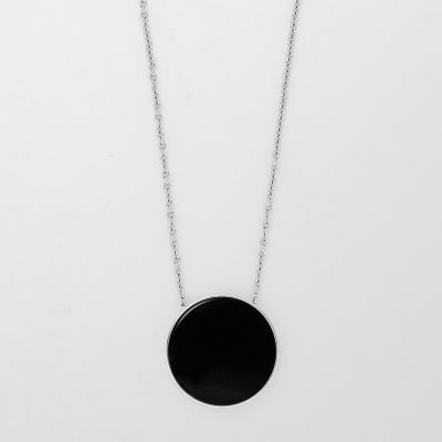 UPC 768680250893 product image for Skagen Ellen Onyx Pendant Necklace Skj0937040 Jewelry - SKJ0937040-WSI | upcitemdb.com