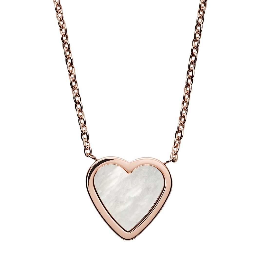 Skagen Katrine Rose Tone Mother Of Pearl Necklace Skj1253791 Jewelry - SKJ1253791-WSI Skagen Katrine Rose Tone Mother Of Pearl Necklace Skj1253791 Jewelry - SKJ1253791-WSI