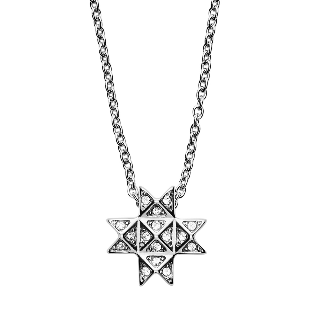 Skagen Elin Silver Tone Stainless Steel Necklace Skj1259040 Jewelry - SKJ1259040-WSI Skagen Elin Silver Tone Stainless Steel Necklace Skj1259040 Jewelry - SKJ1259040-WSI