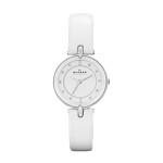 Designer White Leather Women's Watch