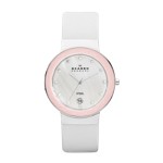 Classic White Leather Women's Watch