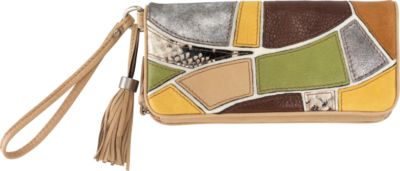 Fifty-Four Molly Patchwork Flap Clutch
