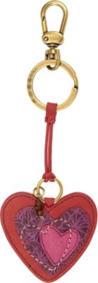 Fossil Red Heart Key Fob
