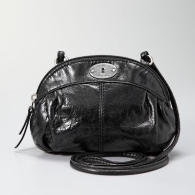Fossil Top Zip Glazed Pouch Mini