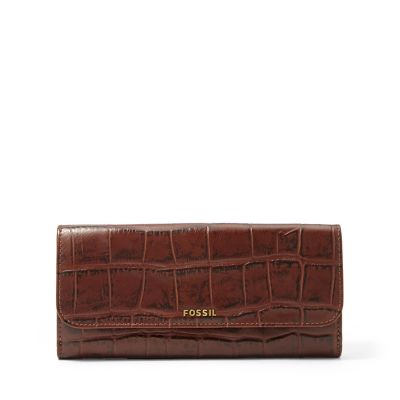 FOSSIL Memoir Flap Checkbook Wallet