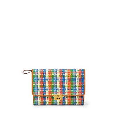 Fossil Memoir Diary Clutch Plaid Sl4634