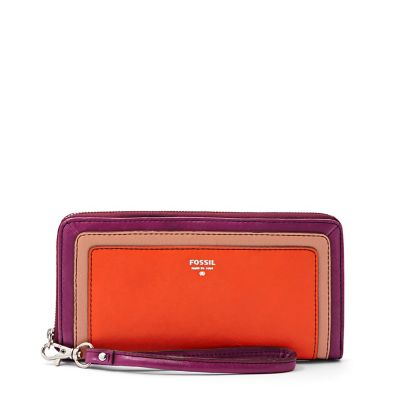 Fossil Handbags, Women's Sydney Zip Clutch Wallet