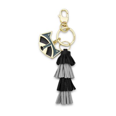 Fossil Raccoon Tassel Keyfob Slg1091001