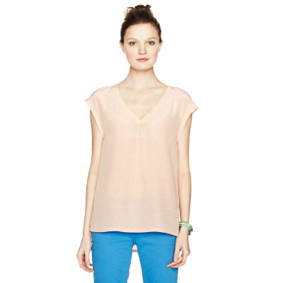 WC1468654C - Lucy Silk V-Neck Tee